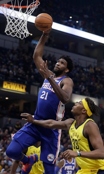 76ers put end to road struggles with 100-94 win at Indiana